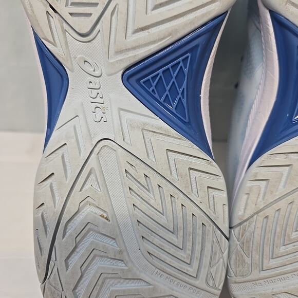 Asics Gel Dedicate 7 Shoes Womens sz 9 Sky Blue White Running Athletic Sneakers - Picture 11 of 12